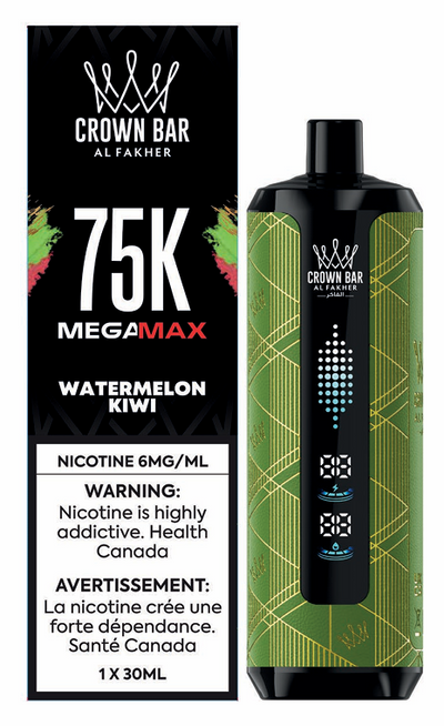 Crown Bar Mega Max 75k - Watermelon Kiwi